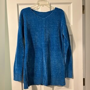 Brand New Chenille Blue Sweater size M